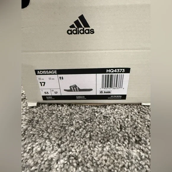 NWT-In Box Adidas Adissage Slides - Picture 2 of 8